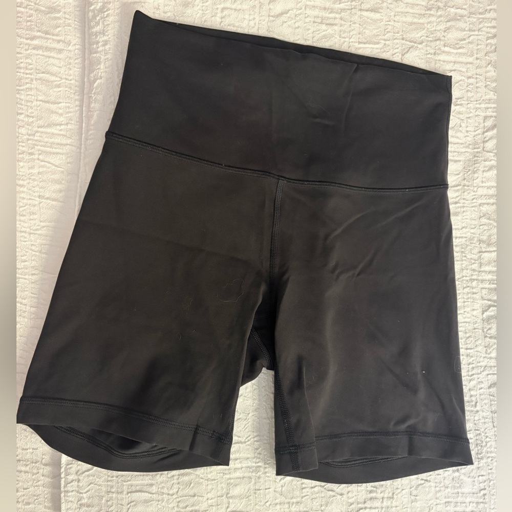lululemon align Black High-Rise Bike Shorts 6”